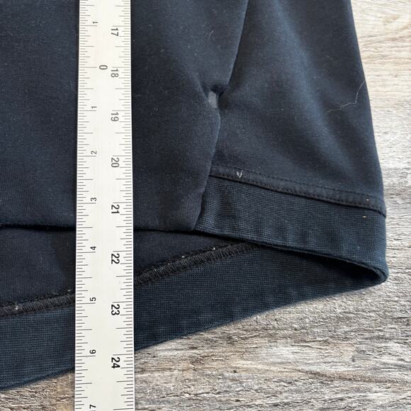 Nike Tech Black Women M Funnel Neck Spell Out Mini Swoosh Fleece Pullover Hoodie - Picture 7 of 9